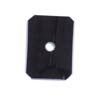 14x12 mm Cabochon Donut Square Black Onyx in Opaque Grade
