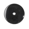 15 mm Cabochon Donut Black Onyx in Opaque Grade