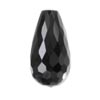 17 x 8 mm Faceted Briolette Black Onyx
