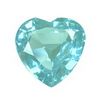 5 mm Heart Shape Blue Zircon in AAA Grade
