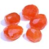 16x12 mm Faceted Nuggetts Red-Orange Carnelian Set of 10 in AAA