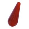 24 x 9 mm Smooth Briolette Red-Orange Carnelian