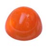 10 mm Cabochon Bullet Red-Orange Carnelian in AAA Grade