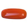 30x15 mm Cabochon Long Cushion Red-Orange Carnelian in AAA Grade