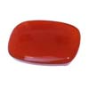 14x12 mm Cabochon Cushion Red-Orange Carnelian in AAA Grade