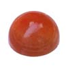 3 mm Cabochon Round Red-Orange Carnelian in AAA Grade