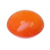 12 mm Cabochon Round Red-Orange Carnelian in AAA Grade