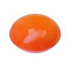 12 mm Cabochon Round Red-Orange Carnelian in AAA Grade