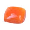 20 mm Cabochon Cushion Red-Orange Carnelian in AAA Grade