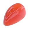 8x4 mm Cabochon Oval Bullet Red-Orange Carnelian in AAA Grade