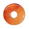 32x32 mm Donut Red-Orange Carnelian in AAA Grade