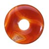35x35 mm Donut Red-Orange Carnelian in AAA Grade