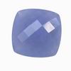 20 mm American blue Cushion  Chalcedony in AAA grade