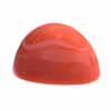 13x5 mm Cabochon Oval Bullet Red Coral in AAA Grade