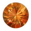 32 Carats Round Rich Gold Synthetic Padparadscha Quartz