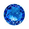 5 mm Round Shape Simulated Sapphire in Fine Grade