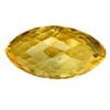 20x12 mm Checker Board Briolette Golden Citrine in AAA Grade