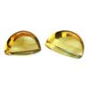 12x6 mm Cabochon Bullet Golden Citrine in AAA Grade