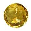 12 mm Faceted Round Golden Citrine in AAA Grade