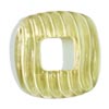 26 mm Carved Fancy Golden Green Quartz