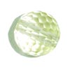 8 mm Faceted Round Bead Golden Green Quartz