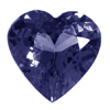 6 mm Heart Iolite in AAA Grade