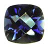 5 mm Checker Board Cushion Violet Blue Iolite in AAA Grade