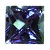6 mm Faceted Square Violet Blue Iolite in AAA Grade