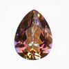 10x7 mm Pear Cognac CZ