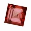 8 mm Salmon Ice Square Topaz in AAA Grade