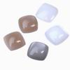 11 mm White/Peach/Grey Cushion  Crystal in AAA grade