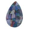 25x12 mm Rainbow Pear Opal Mosaic Doublets in AAA Grade