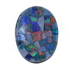 10x8 mm Rainbow Oval Opal Mosaic Triplets in AAA Grade