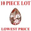 12x8 mm Pear Strawberry Quartz 10 Piece Lot in AAA Grade