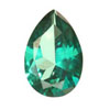 9x6 mm Pear Shape Simulated Emerald in Fine Grade