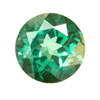 3 mm Round Shape Simulated Emerald in Fine Grade