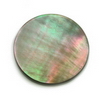 24 mm Round Grey Mother of Pearl in AA grade Not Drilled