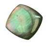 14 mm Cushion Grey Rainbow Mother of Pearl in AA Not Drilled