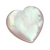 7 mm Heart White Mother of Pearl in AA grade Not Drilled