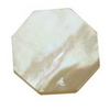 24 mm Octagon White Mother of Pearl in AA grade Not Drilled