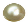 8 mm Round (Flat) Golden Pearl in AA grade Not Drilled