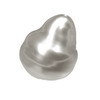 11x9 mm Oval Grey Cultured Pearl in AA grade Half Drilled