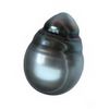 11x9 mm Silver Oval Tahitian Pearl