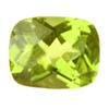 8x6 mm Checker Board Cushion Green Peridot in AAA Grade