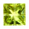 6 mm Square Green Peridot in AAA Grade