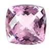 20 mm Checker Board Cushion Pink Amethyst in AAA Grade