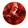 12 mm Checker Board Briollette Raspberry Red Rhodolite