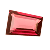 14x9 mm Baguette Fancy Raspberry Red Rhodolite