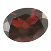 16x12 mm Facetted Oval Raspberry Red Garnet