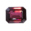 12 x 10 mm Facetted Octagonal Raspberry Red Rhodolite